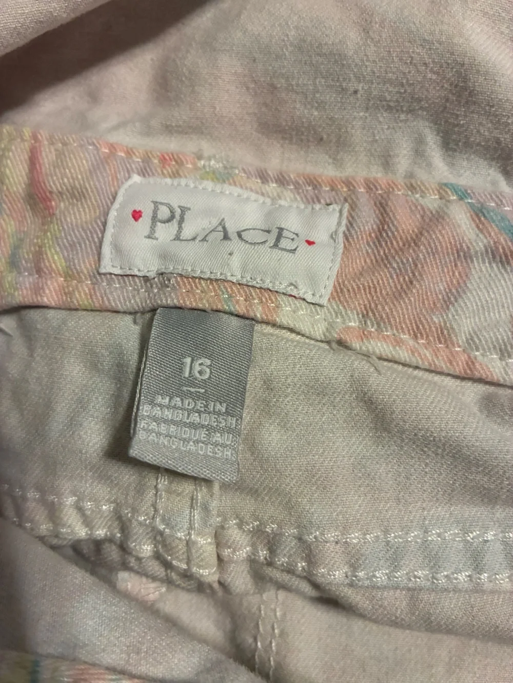 Children’s Place Girl’s 16 Pastel Tie-Dye Overalls